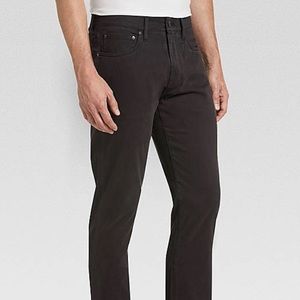 Joseph Abboud Black Classic Fit Sateen Twill Casua